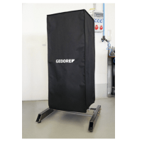 Protective cover for spring compressor